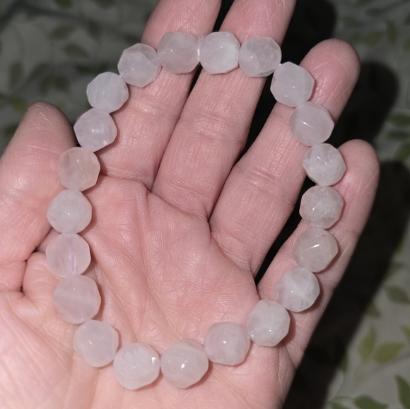 10mm Pink Quartz Bracelet - Picture 9 of 10